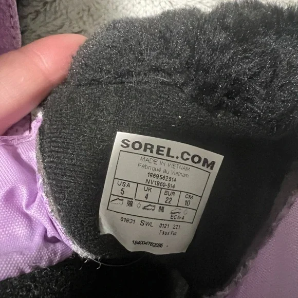 Sorel Lavender and Charcoal Boots - Picture 4 of 4
